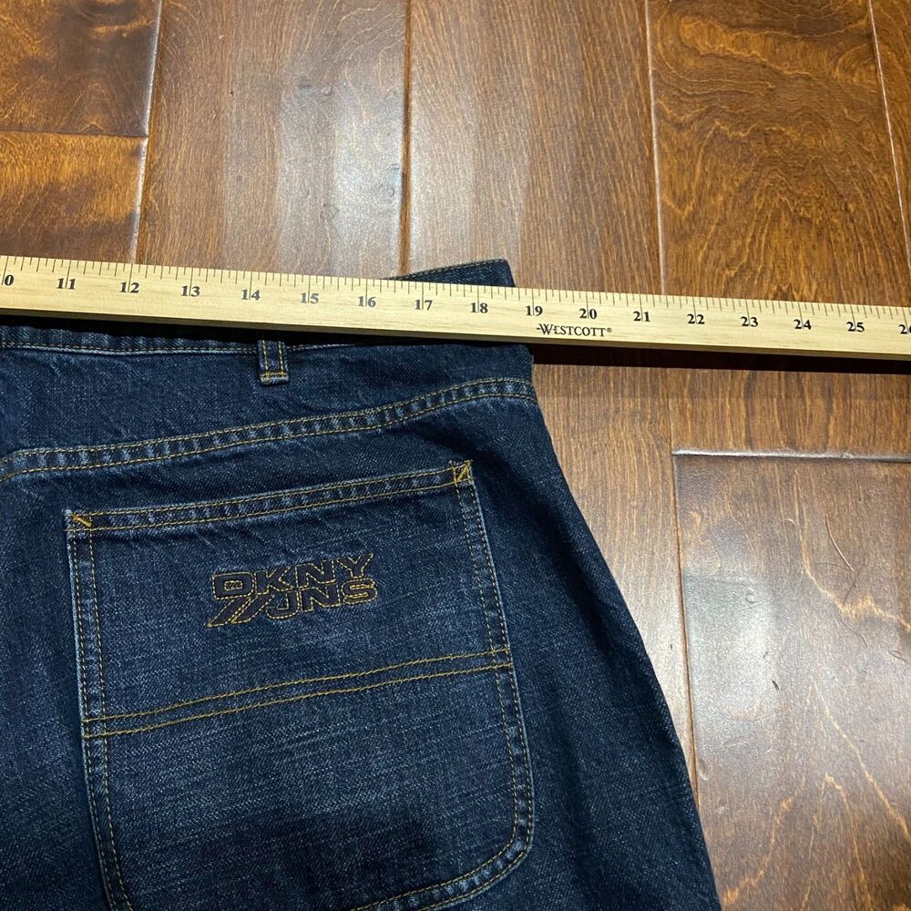 DKNY Jeans Vintage Blue Denim Chore Jacket & Jean Suit Set Men's Size XL/38 - Picture 14 of 16